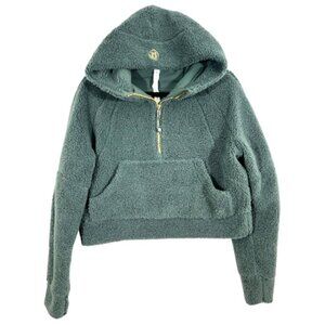 Lululemon Scuba Oversized Half Zip Fleece Hoodie Green Size XS / S Pre-Loved